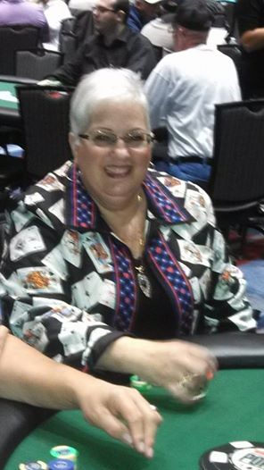 [jpeg of Kathy at the Cherokee poker room]